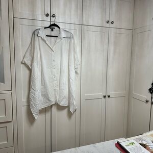 Women’s sheer white coverup